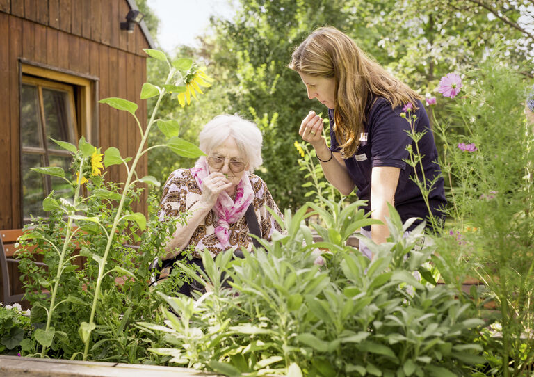 Gartentherapie Lebensqualität Haus der Barmherzigkeit